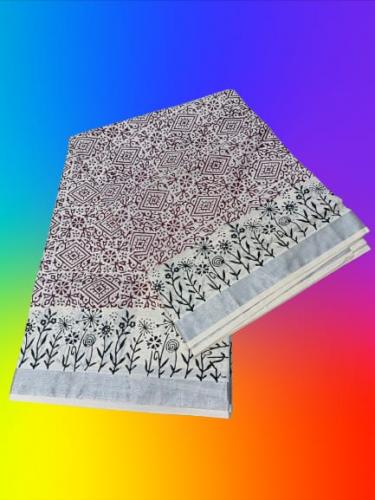 PL Saree Kerala Hand Block Printing